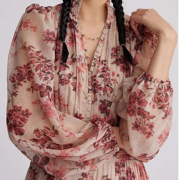 BNWT! Anthropologie let me Be, Maxi floral dress - Picture 4 of 6